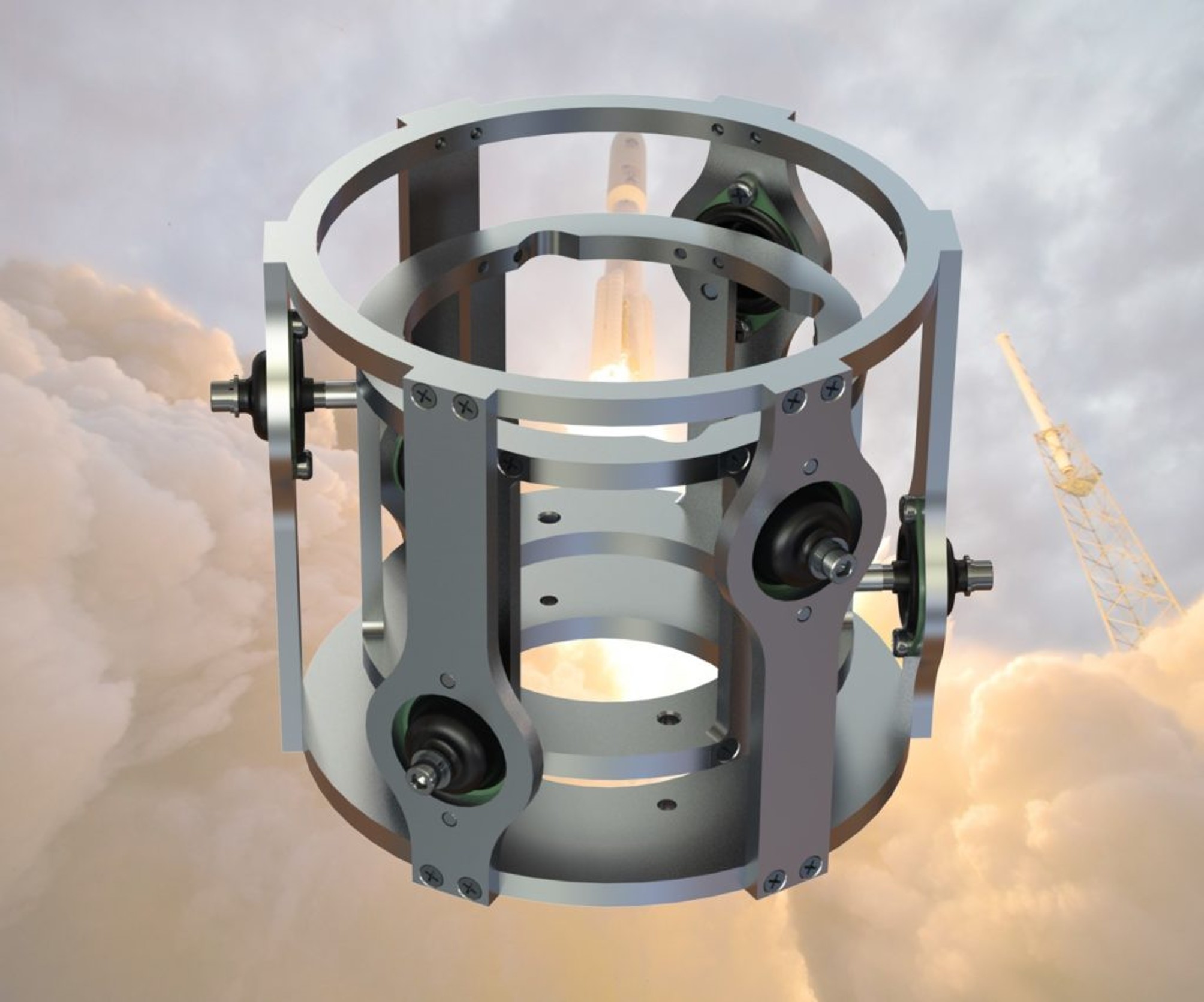 衝撃緩衝ラック