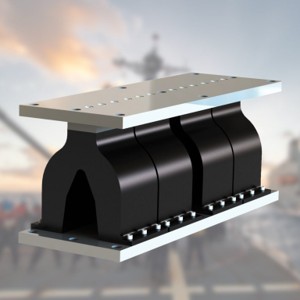 衝撃緩衝ラック